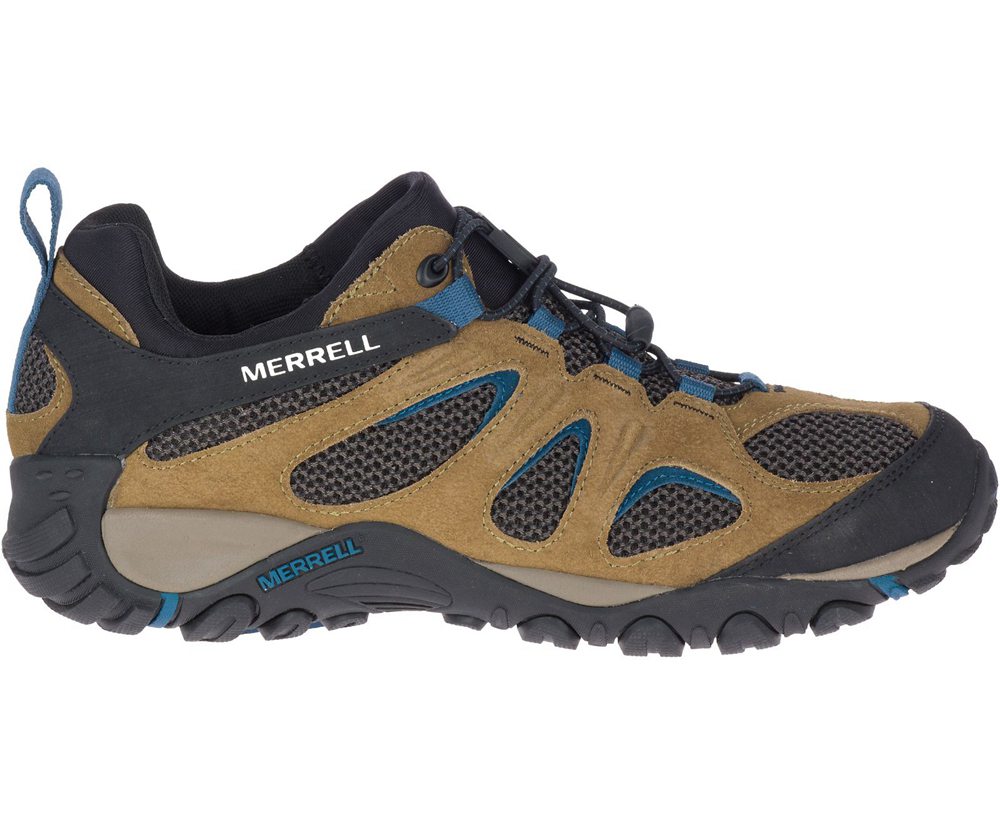 Merrell Hiking Shoes Brown/Black - Yokota 2 Stretch - Mens 32WFMRLPV